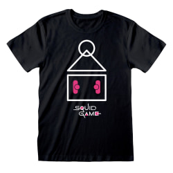 Squid Game Unisex Vuxen Symbol T-Shirt XXL Svart Black XXL