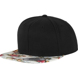 Yupoong Print för män Premium Snapback Cap One Size Svart/ Black/Floral Mint One Size