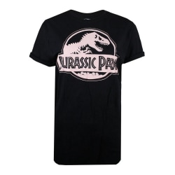 Jurassic Park Dam/Dam Logotyp T-shirt S Svart/Rosa Black/Pink S