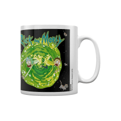 Rick And Morty Floating Cat Dimension Mug One Size Svart/Grön Black/Green One Size