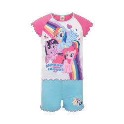 My Little Pony Girls Short Pyjamas Set 18-24 Månader Rosa/Blå Pink/Blue 18-24 Months