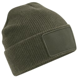 Beechfield Thinsulate Avtagbar Patch Beanie One Size Military Military Green One Size