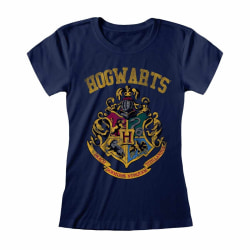 Harry Potter Dam/Dam Hogwarts Crest T-shirt S Marinblå Navy S