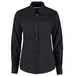 Kustom Kit Dam långärmad Workforce Shirt 18 Svart Black 18