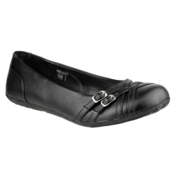 Amerikanska mässing Alyssa Flat Ballet Shoes 8 UK Black Black 8 UK