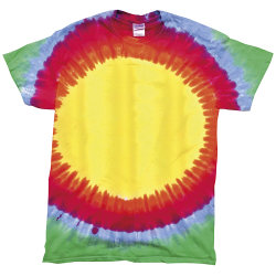 Print T-shirt för barn/barn med tung soluppgångstryck M Rai Rainbow Sunburst M