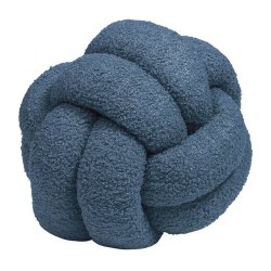 Furn Boucle Fleece knuten kudde One Size Blå Blue One Size