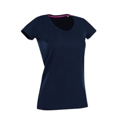 Stedman Dam/Dam Claire V-ringad T-shirt XL Marina Blå Marina Blue XL