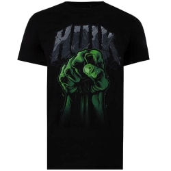 Hulk Herr Fist T-Shirt S Svart/Grön Black/Green S