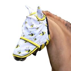 Hy Bee Horse Flugmask med öron & näsa X hel gul/svart/vit Yellow/Black/White X Full