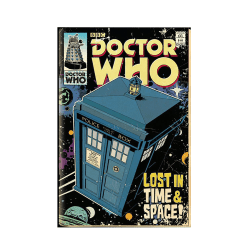 Doctor Who Tardis Affisch One Size Flerfärgad Multicoloured One Size