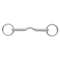 Shires Magic Horse Lös Ring Snaffle Bit 5in Silver Silver 5in