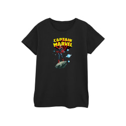 Captain Marvel Dam/Dam Pose Bomulls T-shirt XXL Svart Black XXL