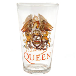 Queen Pint Glass One Size Klar/bränd orange Clear/Burnt Orange One Size