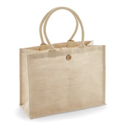 One Size Natural Westford Mill Jute Base Canvas Shopper