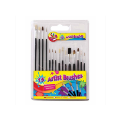 ArtBox Paint Brush Set (Pack med 15) One Size Svart/Silver Black/Silver One Size