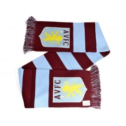 Aston Villa FC Bar Stickad Scarf One Size Claret Röd/Himmelsblå Claret Red/Sky Blue One Size