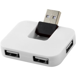 Bullet Gaia 4-Port USB Hub 5,1 x 4,1 x 1 cm Vit White 5.1 x 4.1 x 1 cm