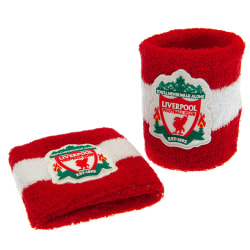 Liverpool FC Crest Armband (paket med 2) One Size Röd/Vit Red/White One Size
