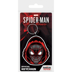 Spider-Man Hooded Rubber Miles Morales Nyckelring One Size Röd/Bla Red/Black/Grey One Size
