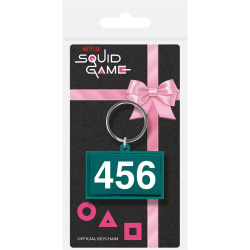 Squid Game 456 Numbers Gummi Nyckelring One Size Grön/Vit/Silv Green/White/Silver One Size