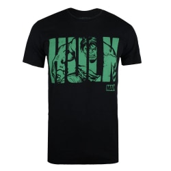 Hulk Herr Text T-Shirt L Svart/Grön Black/Green L