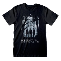 Supernatural Mens Forest Silhouette T-Shirt S Svart Black S