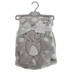 Snuggle Baby Baby /Flickor Polka Dot Elephant Wrap 75 cm x 100 Grey/White 75cm x 100cm