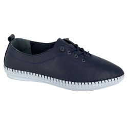 Mod Comfys Dam/Dam Läder Casual Shoes 7 UK Marinblå Navy Blue 7 UK