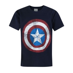Avengers Age Of Ultron Kids Captain America Shield T-shirt 7-8 Blue 7-8 Years