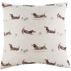 Evans Lichfield Oakwood Dachshund Cover One Size Off Wh Off White/Brown One Size