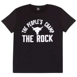 WWE Childrens/Kids People´s Champ The Rock T-shirt 12-13 år Black/White 12-13 Years