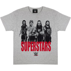 WWE Girls Superstars T-shirt 12-13 år Heather Grey/Svart/Röd Heather Grey/Black/Red 12-13 Years