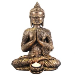 Något annat Stor Buddha värmeljushållare One Size Guld Gold One Size