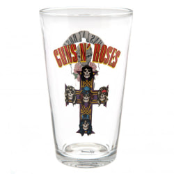 Guns N Roses Stort Glas One Size Klart Clear One Size