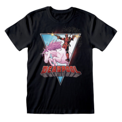 Deadpool Herr Unicorn T-Shirt M Svart Black M