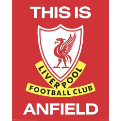 Liverpool FC This Is Anfield Miniaffisch One Size Röd/Vit/Gul Red/White/Yellow One Size