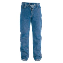 Duke Mens Rockford Comfort Fit Jeans 32L Svart Black 32L