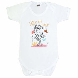 Looney Tunes Boys Little But Loud Taz Babygrow 6-12 Months Whit White 6-12 Months
