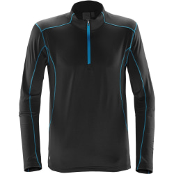 Stormtech Pulse Fleece Pullover för män 2XL Svart/Electric Blue Black/Electric Blue 2XL