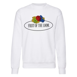 Fruit of the Loom Herr Vintage Big Logo Set-in Sweatshirt L Whi White L