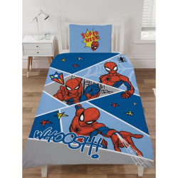 Spider-Man Cover bomull set enkel blå/röd Blue/Red Single