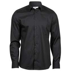 Tee Jays Herr Luxury Stretch långärmad skjorta 3XL Svart Black 3XL