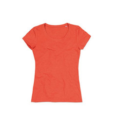 Stedman Dam/Dam Lisa Melange T-shirt med rund hals S Pumpkin Pumpkin Heather S