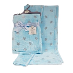 Snuggle Baby Babies Star Print Wrap One Size Himmelsblå Sky Blue One Size