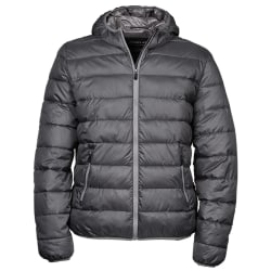 Tee Jays Mens Hooded Padded Zepelin Jacket S Space Grey/Grey Space Grey/Grey S