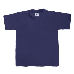 B&C Kids/Childrens Exact 190 kortärmad T-shirt 5-6 Marinblå Navy Blue 5-6