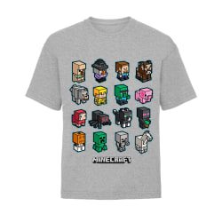 Minecraft Girls Mini Mobs T-shirt 7-8 år Heather Grey Heather Grey 7-8 Years
