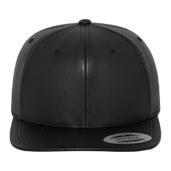 Yupoong Flexfit Unisex Snapback Cap i konstläder En one size Svart Black/ Black One size