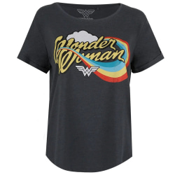 Wonder Woman Regnbågs-T-shirt dam/dam L Vit/Gul White/Yellow L